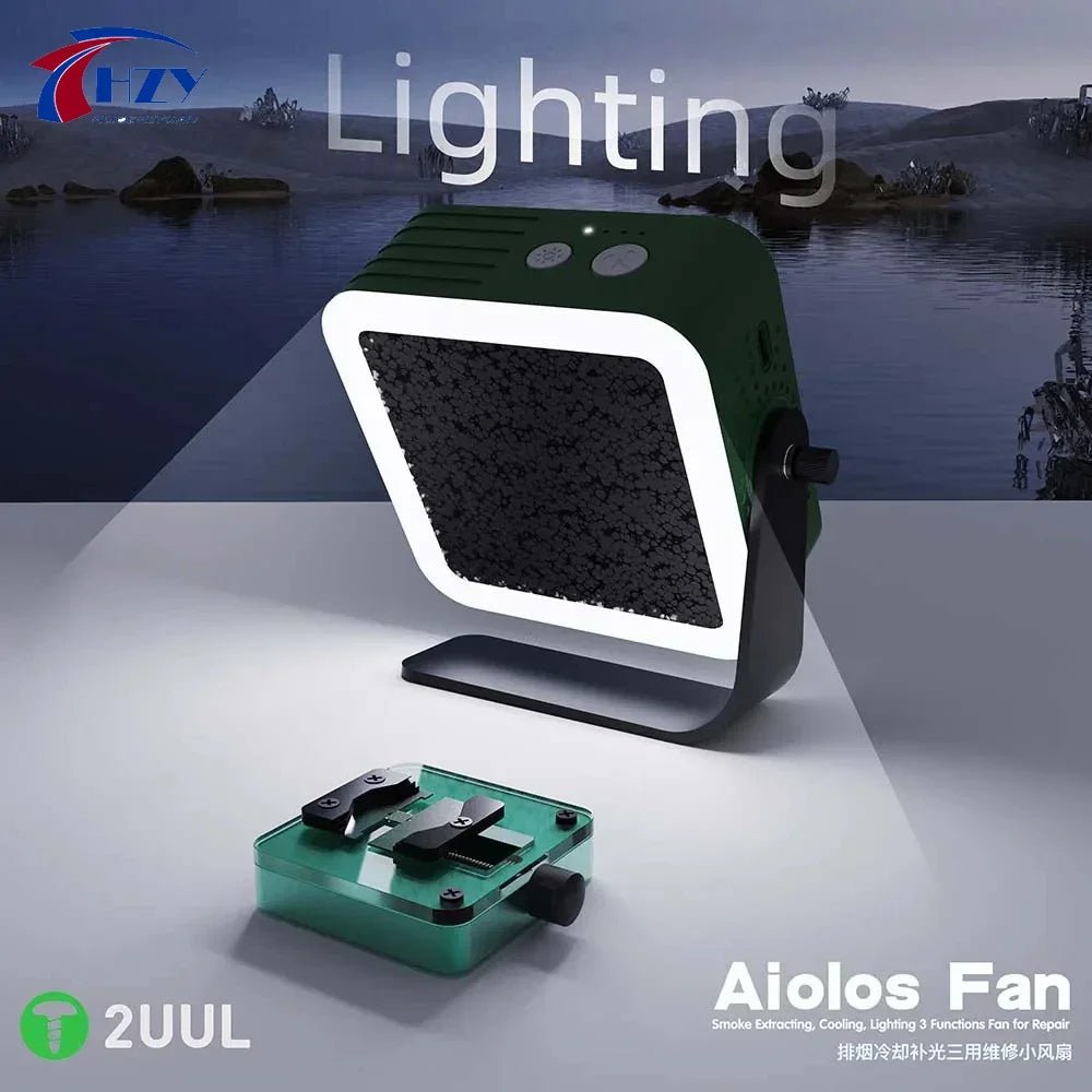 2UUL Aiolos DW01 3-in-1 Repair Fan — Solder Fume Extractor, Cooling Blower & LED Fill Light for PCB Work - Tango's Tech2UUL Aiolos DW01 3-in-1 Repair Fan — Solder Fume Extractor, Cooling Blower & LED Fill Light for PCB WorkElectronics & GadgetsTango's TechTango's Tech