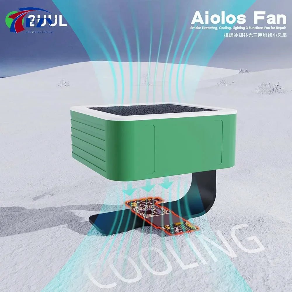 2UUL Aiolos DW01 3-in-1 Repair Fan — Solder Fume Extractor, Cooling Blower & LED Fill Light for PCB Work - Tango's Tech2UUL Aiolos DW01 3-in-1 Repair Fan — Solder Fume Extractor, Cooling Blower & LED Fill Light for PCB WorkElectronics & GadgetsTango's TechTango's Tech