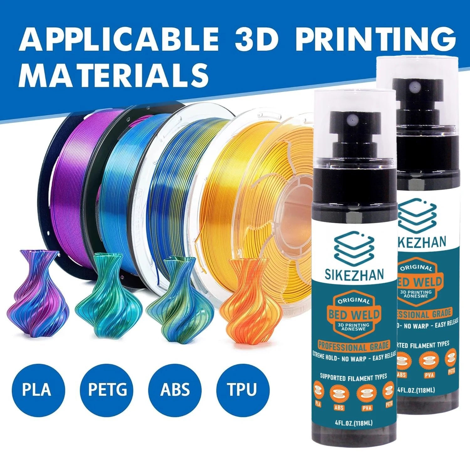3D Printer Adhesive Spray + Deburring Tool，Enhance Bed Adhesion，Warp Control, Easy Release，Edge Cleanup for PLA/ABS/PETG Prints - Tango's Tech3D Printer Adhesive Spray + Deburring Tool，Enhance Bed Adhesion，Warp Control, Easy Release，Edge Cleanup for PLA/ABS/PETG PrintsTango's TechTango's Tech