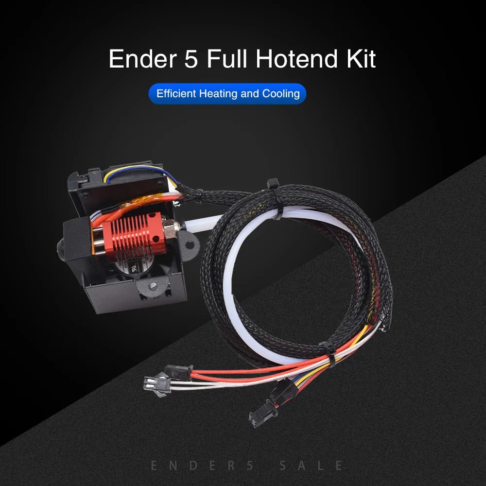 3D Printer Ender 5 Full Assembled Extruder Kit 24V with 2pcs Cooling Fans 1.75mm 0.4mm Nozzles Hot End for Ender 5 3D Printer - Tango's Tech3D Printer Ender 5 Full Assembled Extruder Kit 24V with 2pcs Cooling Fans 1.75mm 0.4mm Nozzles Hot End for Ender 5 3D PrinterTango's TechTango's Tech