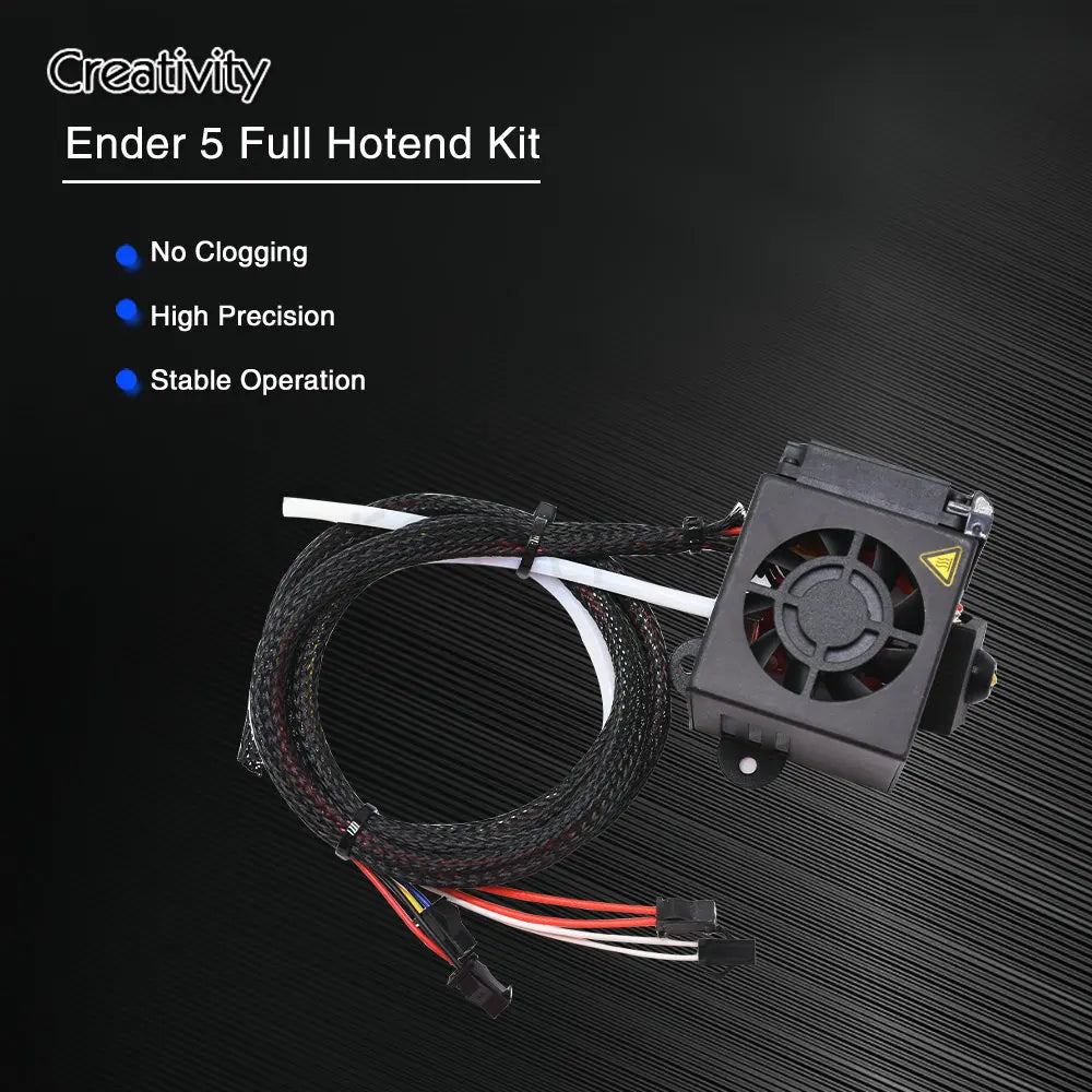 3D Printer Ender 5 Full Assembled Extruder Kit 24V with 2pcs Cooling Fans 1.75mm 0.4mm Nozzles Hot End for Ender 5 3D Printer - Tango's Tech3D Printer Ender 5 Full Assembled Extruder Kit 24V with 2pcs Cooling Fans 1.75mm 0.4mm Nozzles Hot End for Ender 5 3D PrinterTango's TechTango's Tech
