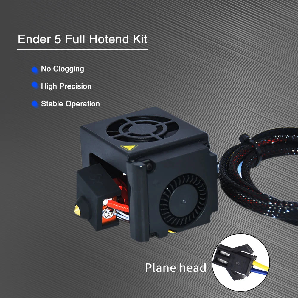 3D Printer Ender 5 Full Assembled Extruder Kit 24V with 2pcs Cooling Fans 1.75mm 0.4mm Nozzles Hot End for Ender 5 3D Printer - Tango's Tech3D Printer Ender 5 Full Assembled Extruder Kit 24V with 2pcs Cooling Fans 1.75mm 0.4mm Nozzles Hot End for Ender 5 3D PrinterTango's TechTango's Tech