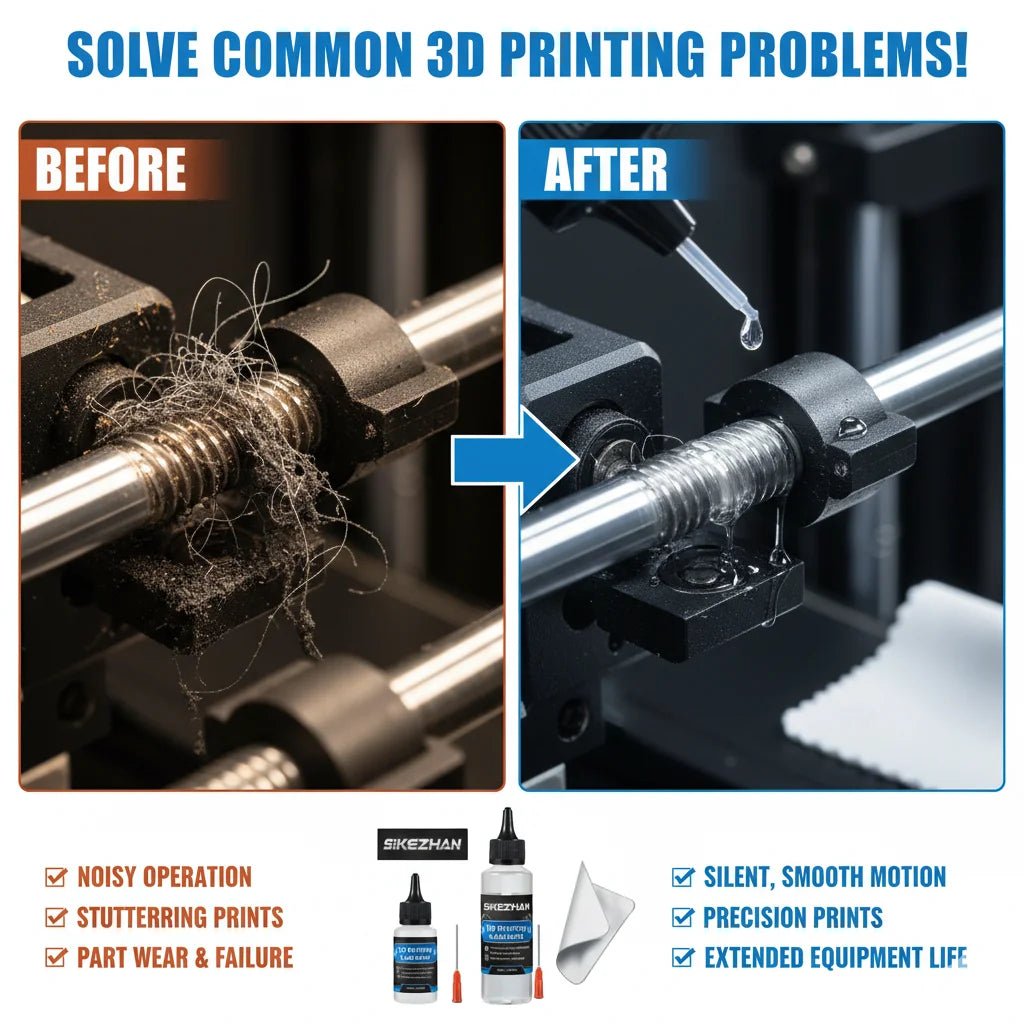 3D Printer Maintenance Kit: PTFE Lubricant Grease & Lint-Free Wipes. For Z-Axis, Rails,Screws. Compatible with Ender/Bambu/Prusa - Tango's Tech3D Printer Maintenance Kit: PTFE Lubricant Grease & Lint-Free Wipes. For Z-Axis, Rails,Screws. Compatible with Ender/Bambu/PrusaTango's TechTango's Tech