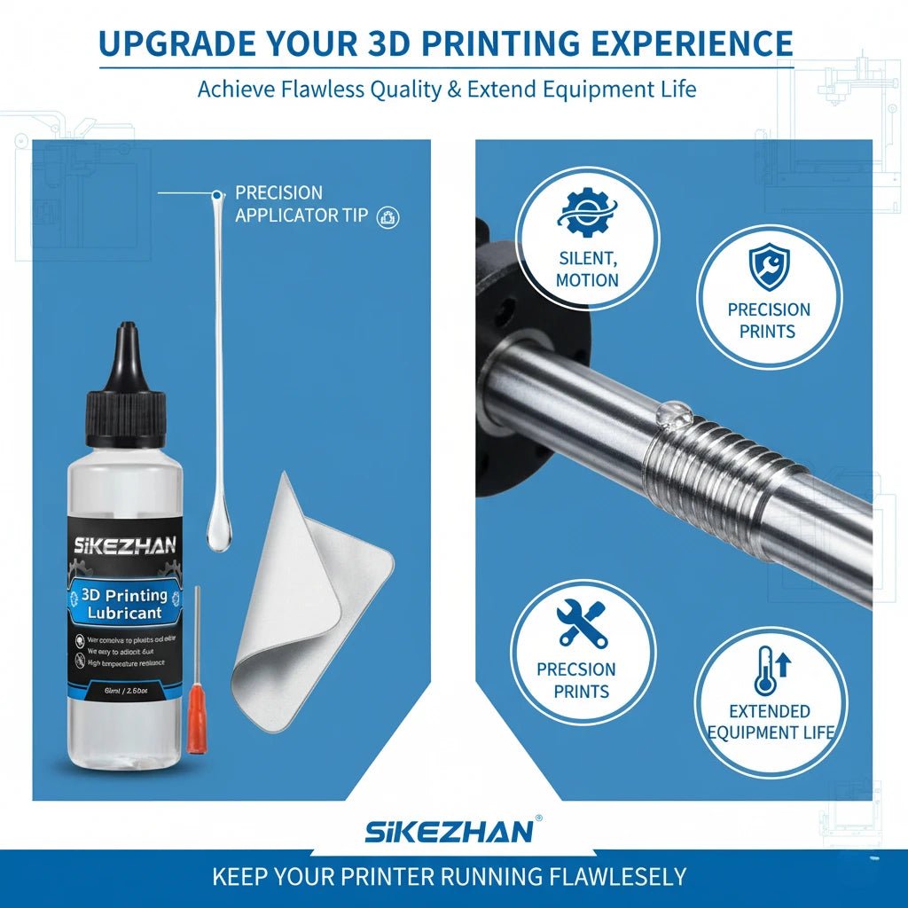 3D Printer Maintenance Kit: PTFE Lubricant Grease & Lint-Free Wipes. For Z-Axis, Rails,Screws. Compatible with Ender/Bambu/Prusa - Tango's Tech3D Printer Maintenance Kit: PTFE Lubricant Grease & Lint-Free Wipes. For Z-Axis, Rails,Screws. Compatible with Ender/Bambu/PrusaTango's TechTango's Tech
