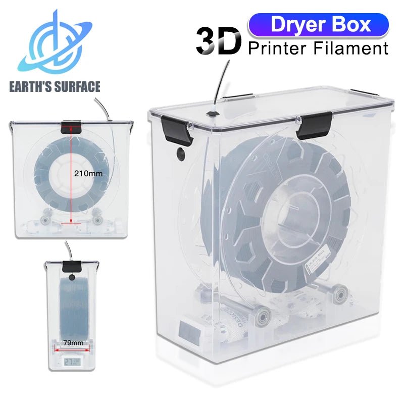 3D Printer Parts Filament Dryer Box Airtight And Moisture-Resistant Real-Time Monitoring for 3D Printer Tools Storage Box Holder - Tango's Tech3D Printer Parts Filament Dryer Box Airtight And Moisture-Resistant Real-Time Monitoring for 3D Printer Tools Storage Box HolderTango's TechTango's Tech