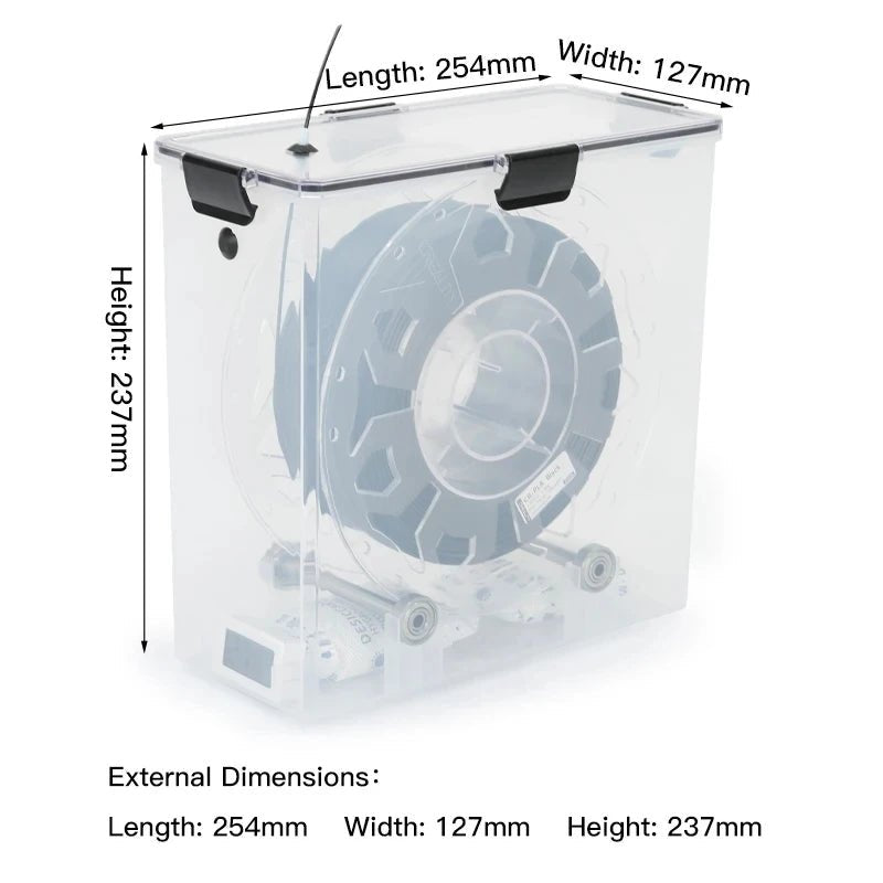 3D Printer Parts Filament Dryer Box Airtight And Moisture-Resistant Real-Time Monitoring for 3D Printer Tools Storage Box Holder - Tango's Tech3D Printer Parts Filament Dryer Box Airtight And Moisture-Resistant Real-Time Monitoring for 3D Printer Tools Storage Box HolderTango's TechTango's Tech