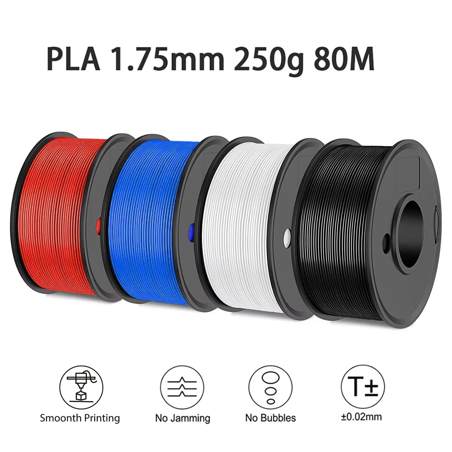 3D Printing Filament PLA 250g Length 80M Diameter 1.75mm FDM Printer Material - Tango's Tech3D Printing Filament PLA 250g Length 80M Diameter 1.75mm FDM Printer MaterialTango's TechTango's Tech