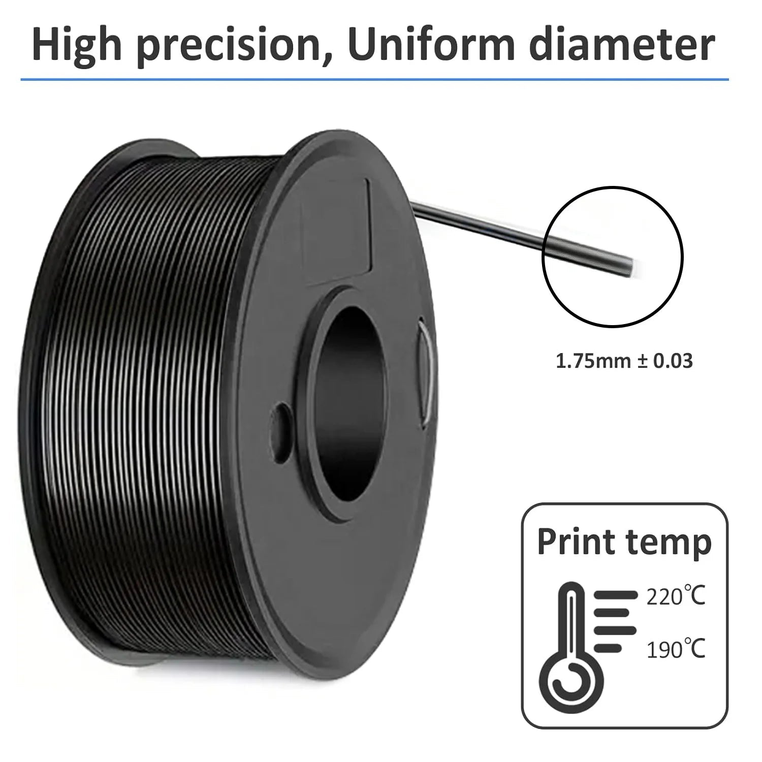 3D Printing Filament PLA 250g Length 80M Diameter 1.75mm FDM Printer Material - Tango's Tech3D Printing Filament PLA 250g Length 80M Diameter 1.75mm FDM Printer MaterialTango's TechTango's Tech