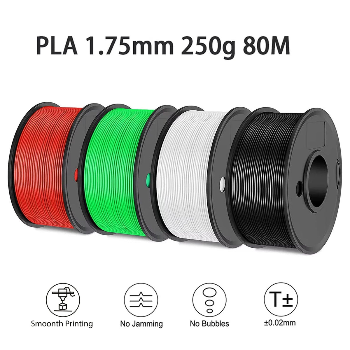 3D Printing Filament PLA 250g Length 80M Diameter 1.75mm FDM Printer Material - Tango's Tech3D Printing Filament PLA 250g Length 80M Diameter 1.75mm FDM Printer MaterialTango's TechTango's Tech