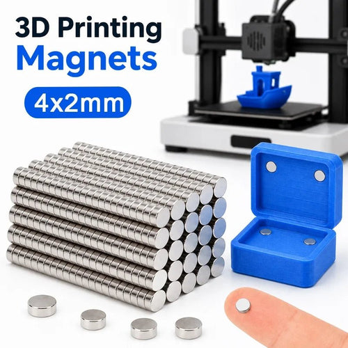 3D Printing Tools Kit 4x2mm 3D Printing Magnets N35 NdfeB Permanent Powerful Round Magnetic Imanes 3D Printer Tool for DIY Model - Tango's Tech3D Printing Tools Kit 4x2mm 3D Printing Magnets N35 NdfeB Permanent Powerful Round Magnetic Imanes 3D Printer Tool for DIY ModelTango's TechTango's Tech