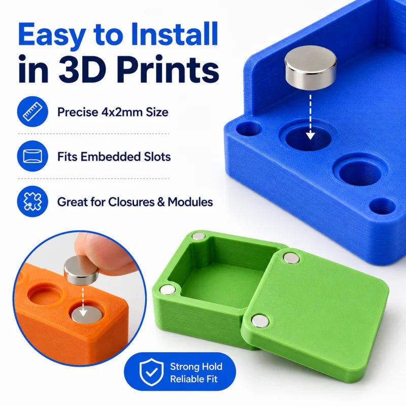 3D Printing Tools Kit 4x2mm 3D Printing Magnets N35 NdfeB Permanent Powerful Round Magnetic Imanes 3D Printer Tool for DIY Model - Tango's Tech3D Printing Tools Kit 4x2mm 3D Printing Magnets N35 NdfeB Permanent Powerful Round Magnetic Imanes 3D Printer Tool for DIY ModelTango's TechTango's Tech