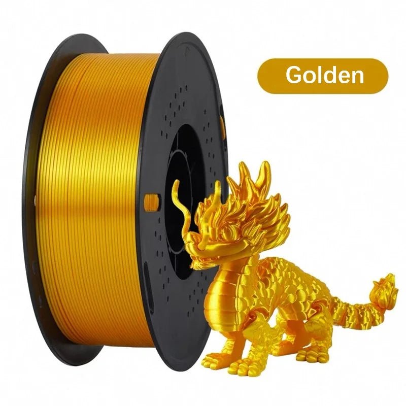 3D Silk gold pla filament 1KG 1.75mm 3d printer filament Silky golden Shiny metal metallic pla printing materials luster - Tango's Tech3D Silk gold pla filament 1KG 1.75mm 3d printer filament Silky golden Shiny metal metallic pla printing materials lusterTango's TechTango's Tech