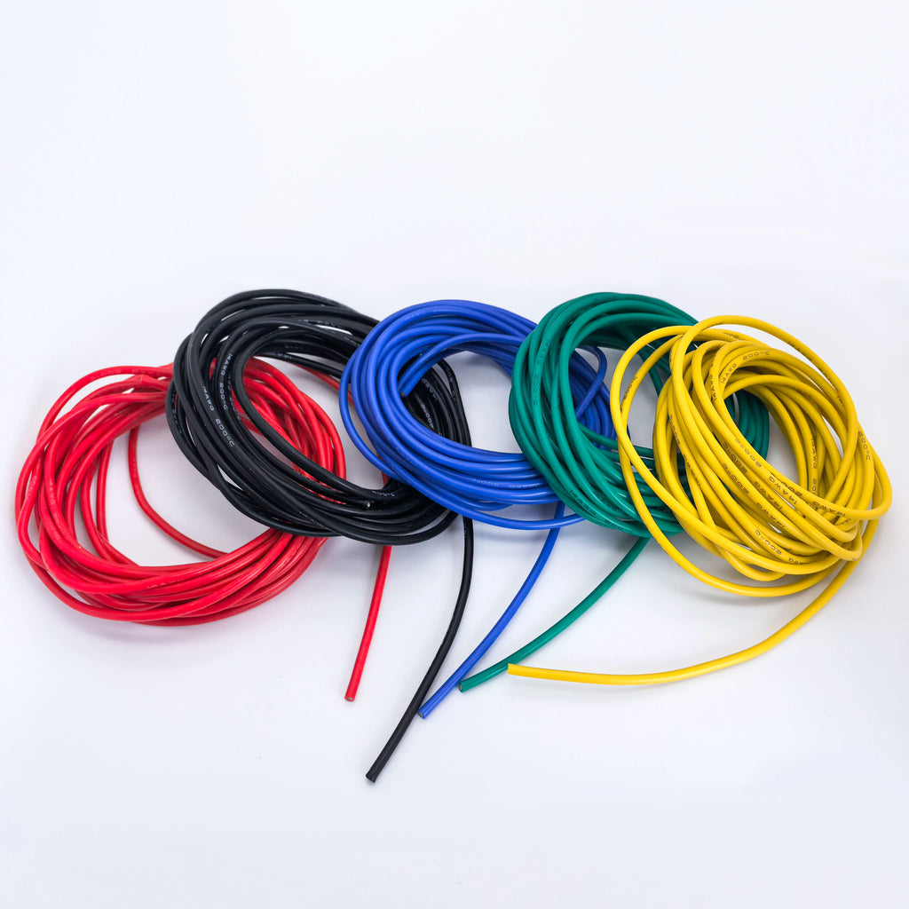Silicone Electrical Wire — Flexible Tinned Copper (14-30 AWG)