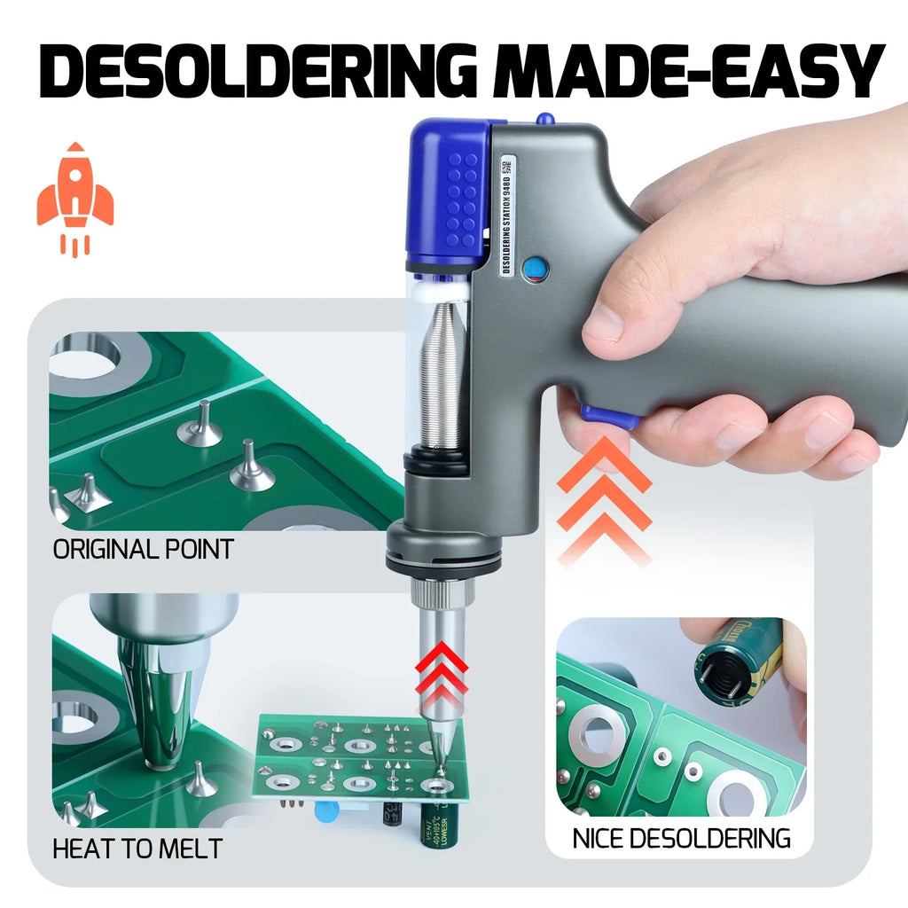 Silverflo 948D-I Desoldering Station 110W Suction Tin Gun Soldering Suction