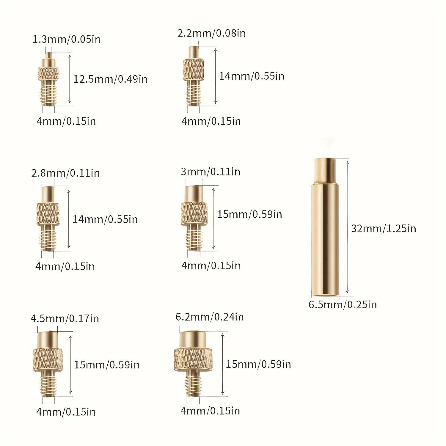 Heat Set Insert Soldering Iron Tip Head M2 M3 M4 M5 M6 M8 Hot Melt Insets Nut Brass Embedded Thread Insertion Kit For Plastic
