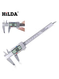 HILDA Electronic Digital Caliper Carbon Fibre Plastic Vernier Caliper Micrometer Ruler High Precision Measuring Gauge Tool