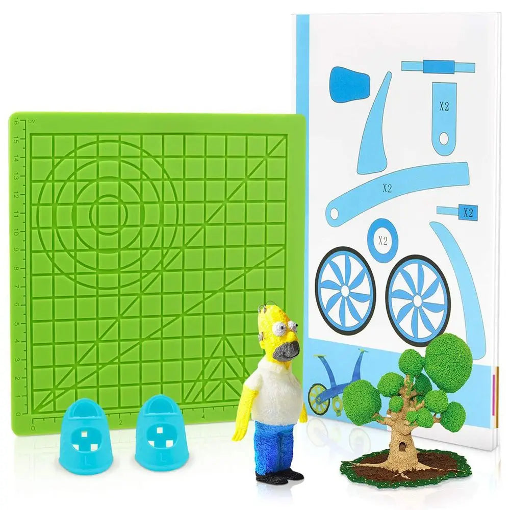 3D Printing Mat Durable Flexible Template Drawing Tools Finger Protectors 3D Pen Mat Silicone Pad 3D Pen Stencils