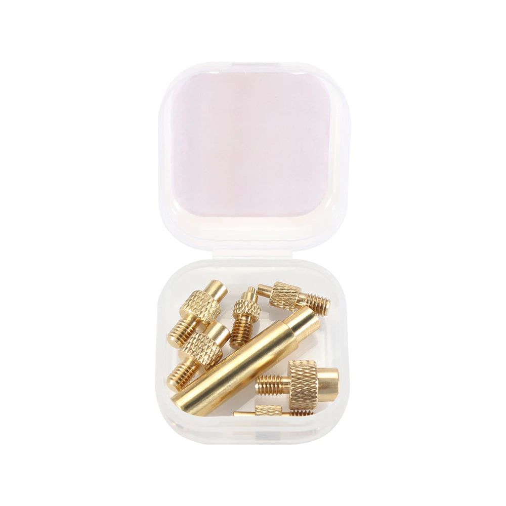 Heat Set Insert Soldering Iron Tip Head M2 M3 M4 M5 M6 M8 Hot Melt Insets Nut Brass Embedded Thread Insertion Kit For Plastic