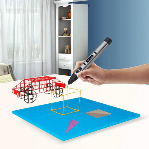 3D Printing Mat Durable Flexible Template Drawing Tools Finger Protectors 3D Pen Mat Silicone Pad 3D Pen Stencils