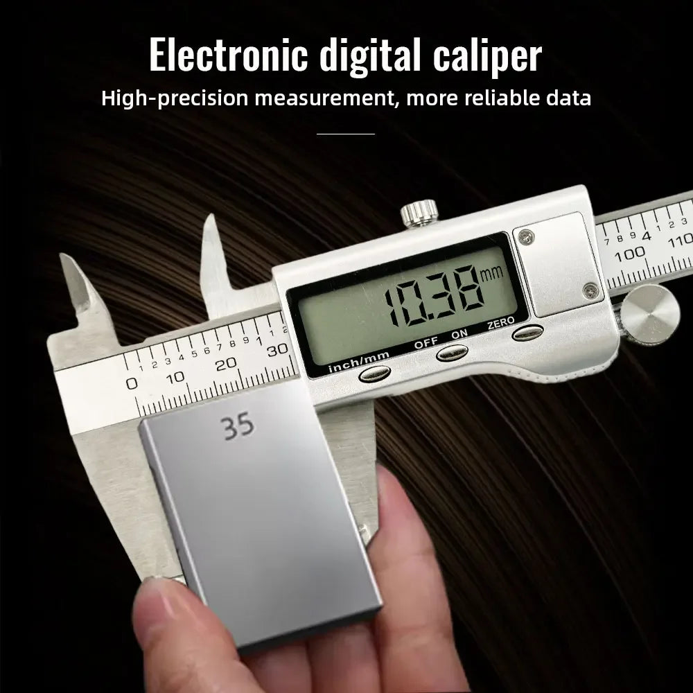 Digital Vernier Caliper 6-Inch/150mm — Stainless Steel, 0.01mm Precision