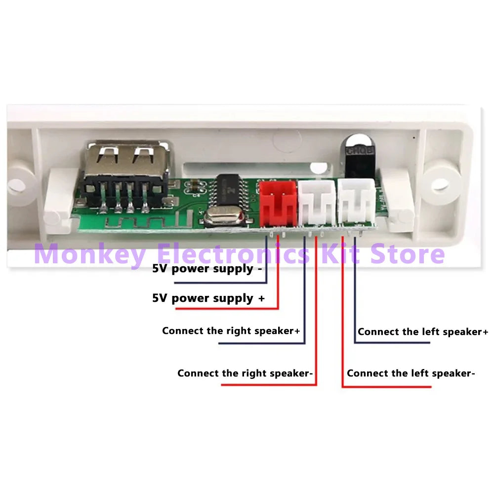 DIY Bluetooth Speaker Kit — Solder-It-Yourself Stereo Amplifier with Acrylic Case & Remote