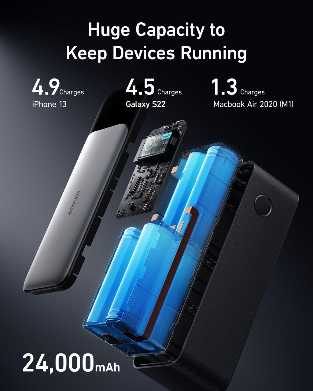 Anker 737 Power Bank (PowerCore 24K) - Tango's TechAnker 737 Power Bank (PowerCore 24K)charging onlyAnkerTango's Tech