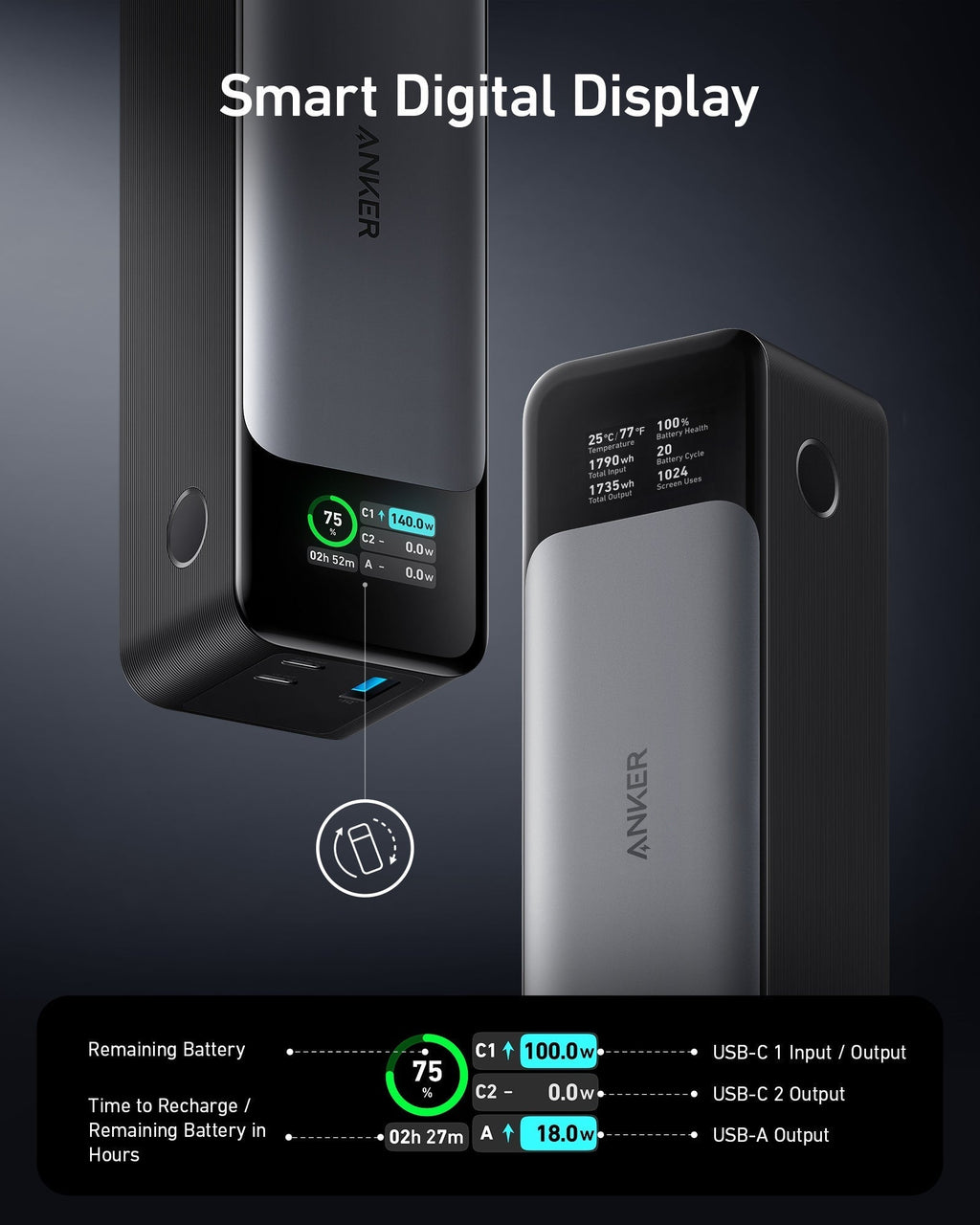Anker 737 Power Bank (PowerCore 24K) - Tango's TechAnker 737 Power Bank (PowerCore 24K)charging onlyAnkerTango's Tech