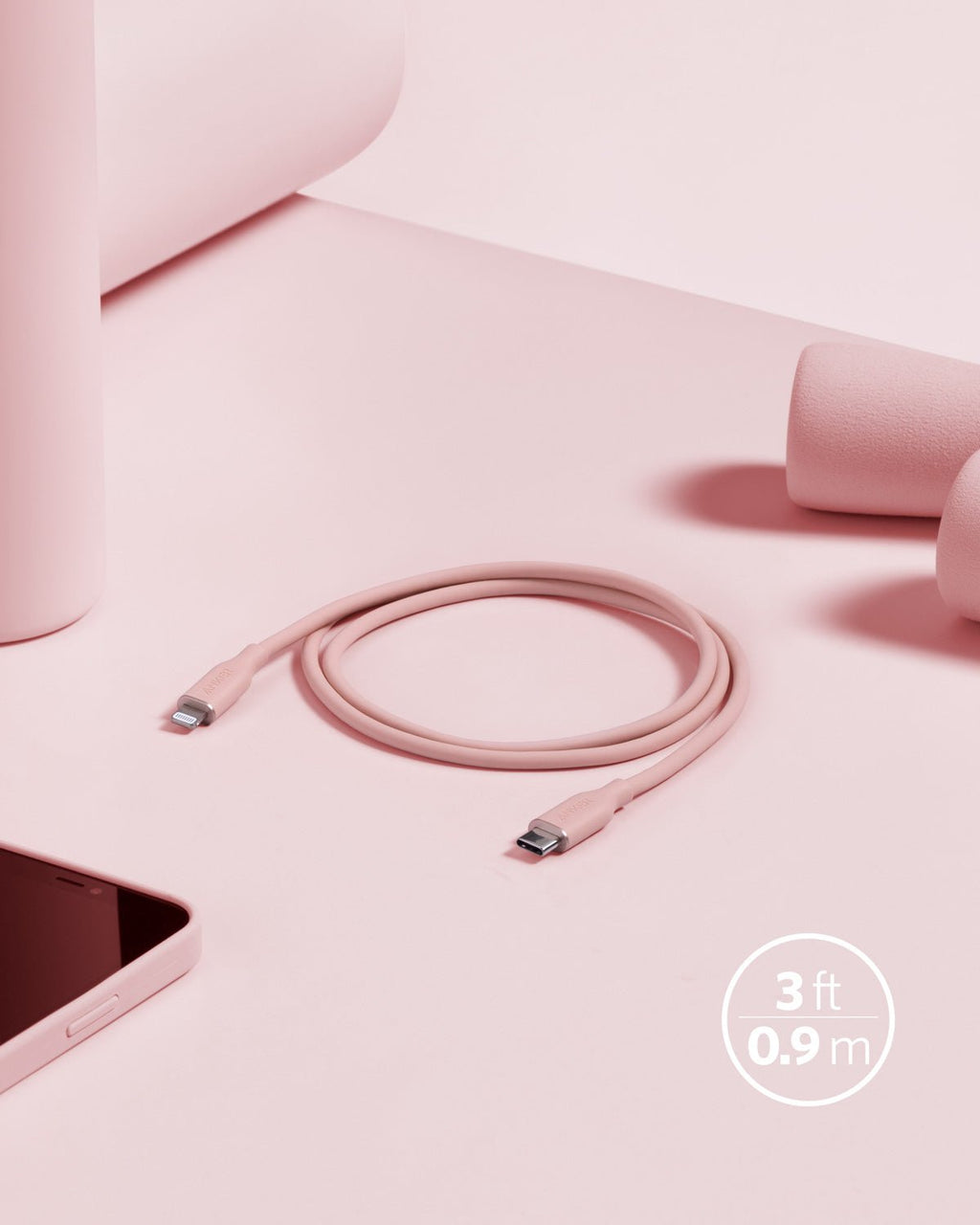 Anker <b>641</b> USB-C to Lightning Cable (Flow, 3 ft Silicone) - Tango's TechAnker <b>641</b> USB-C to Lightning Cable (Flow, 3 ft Silicone)AnkerTango's Tech