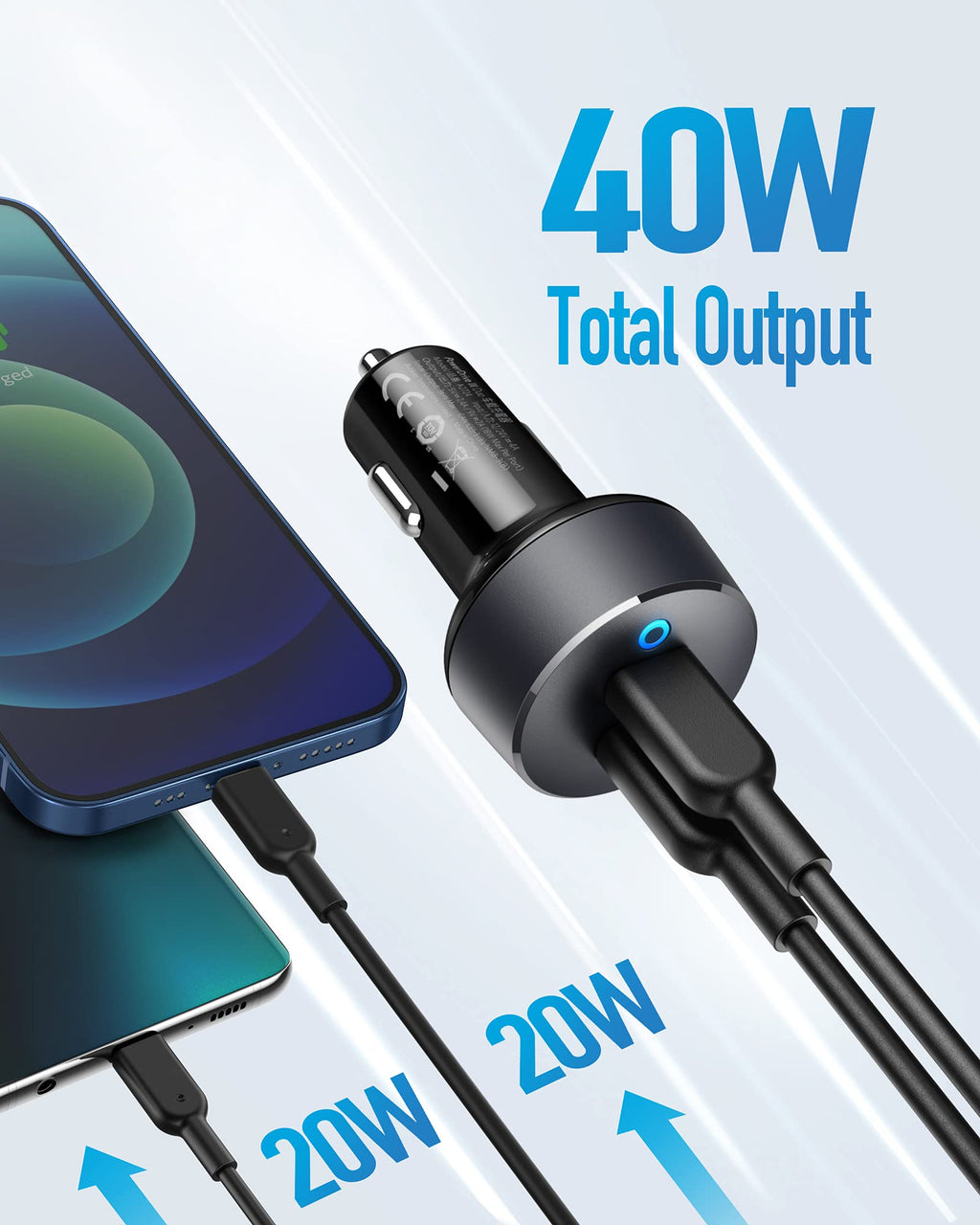 Anker <b>PowerDrive III</b> Duo USB-C Car Charger - Tango's TechAnker <b>PowerDrive III</b> Duo USB-C Car ChargerAnkerTango's Tech