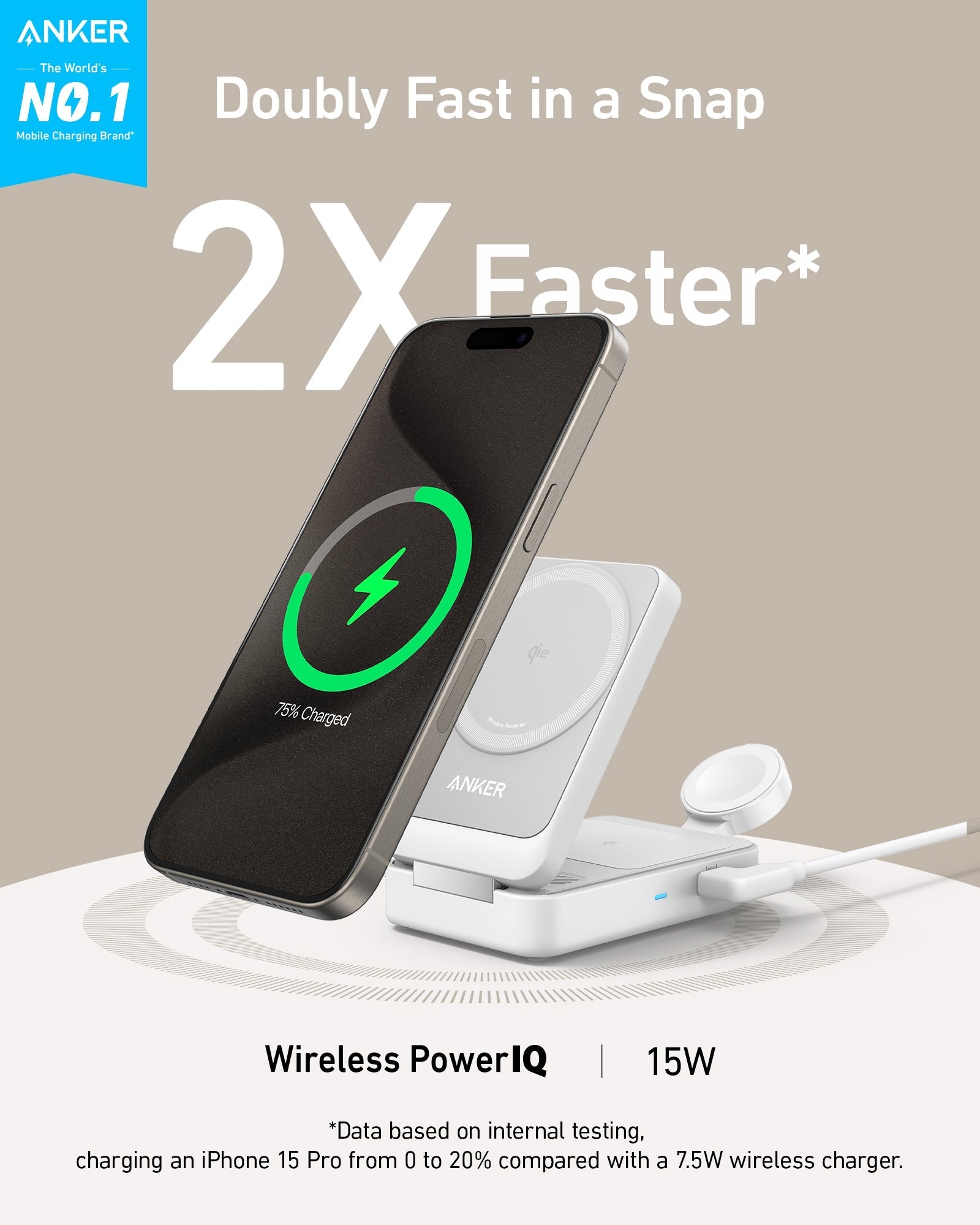 Anker MagGo Wireless Charging Station (Foldable 3-in-1) - Tango's TechAnker MagGo Wireless Charging Station (Foldable 3-in-1)AnkerTango's Tech