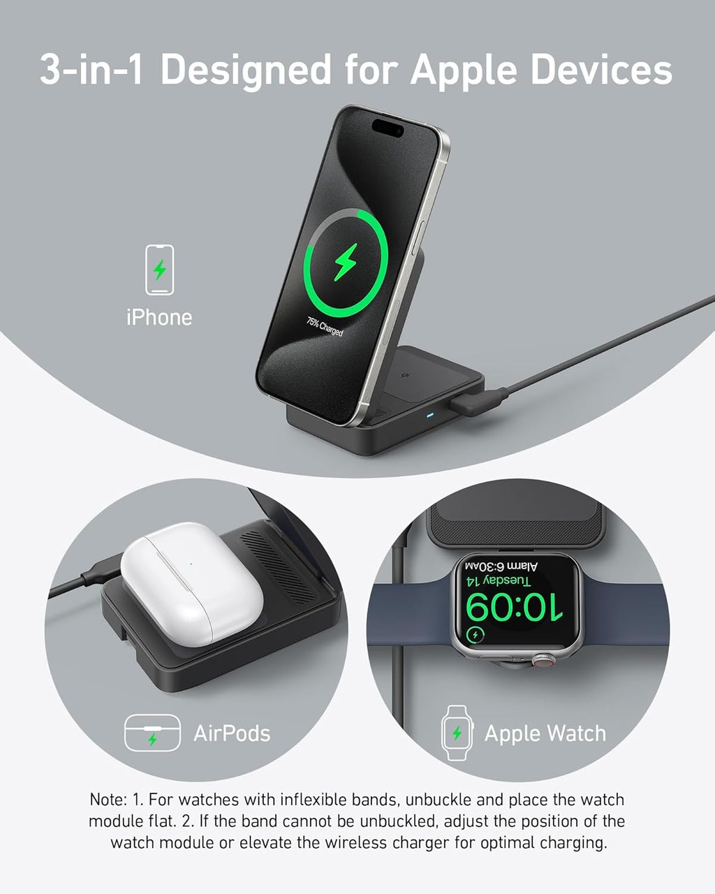 Anker MagGo Wireless Charging Station (Foldable 3-in-1) - Tango's TechAnker MagGo Wireless Charging Station (Foldable 3-in-1)AnkerTango's Tech