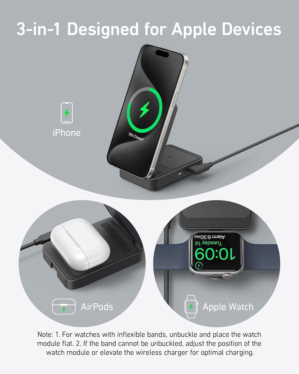 Anker MagGo Wireless Charging Station (Foldable 3-in-1) - Tango's TechAnker MagGo Wireless Charging Station (Foldable 3-in-1)AnkerTango's Tech