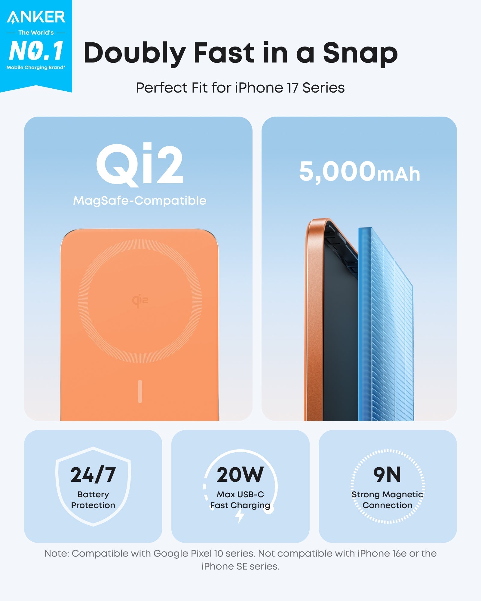 Anker Nano Power Bank (5K, MagGo, Slim) - Tango's TechAnker Nano Power Bank (5K, MagGo, Slim)charging onlyAnkerTango's Tech