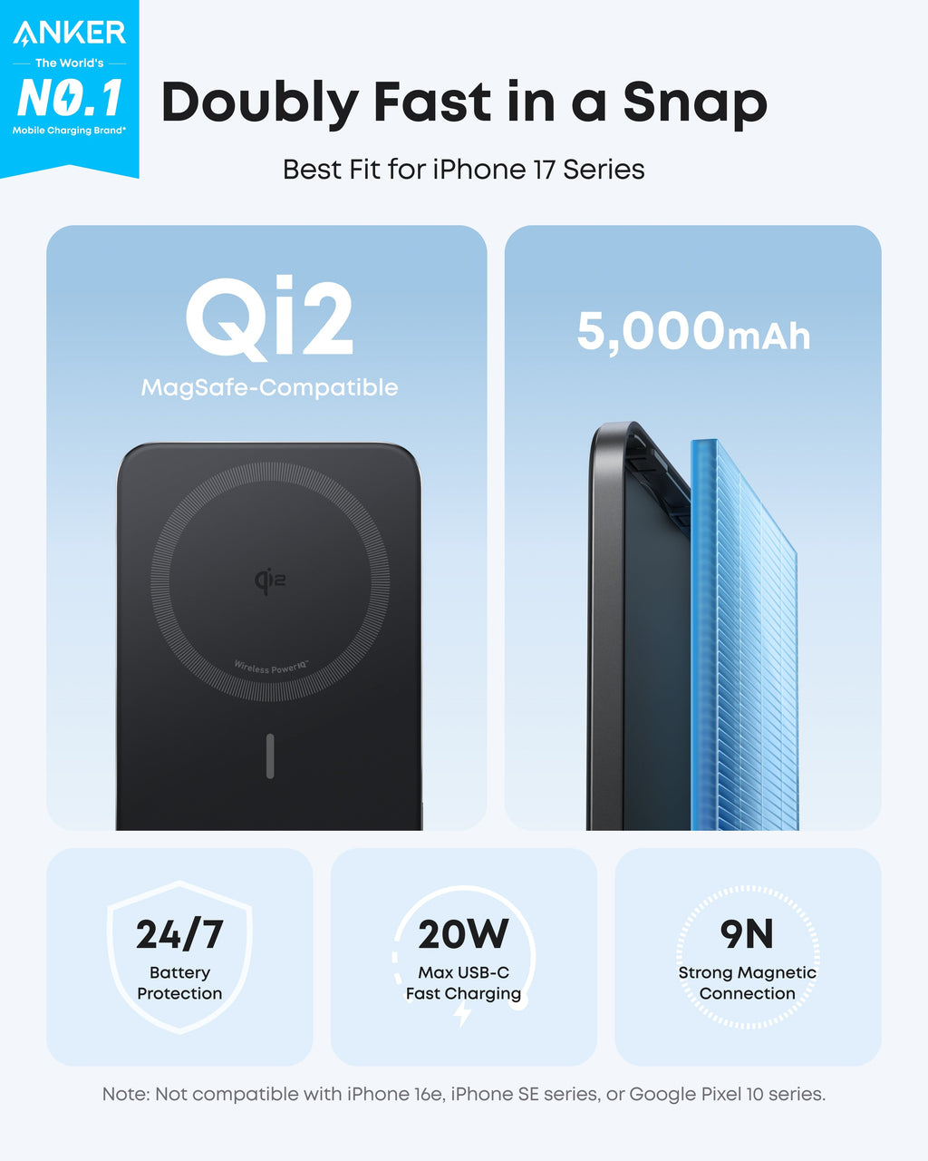 Anker Nano Power Bank (5K, MagGo, Slim) - Tango's TechAnker Nano Power Bank (5K, MagGo, Slim)charging onlyAnkerTango's Tech