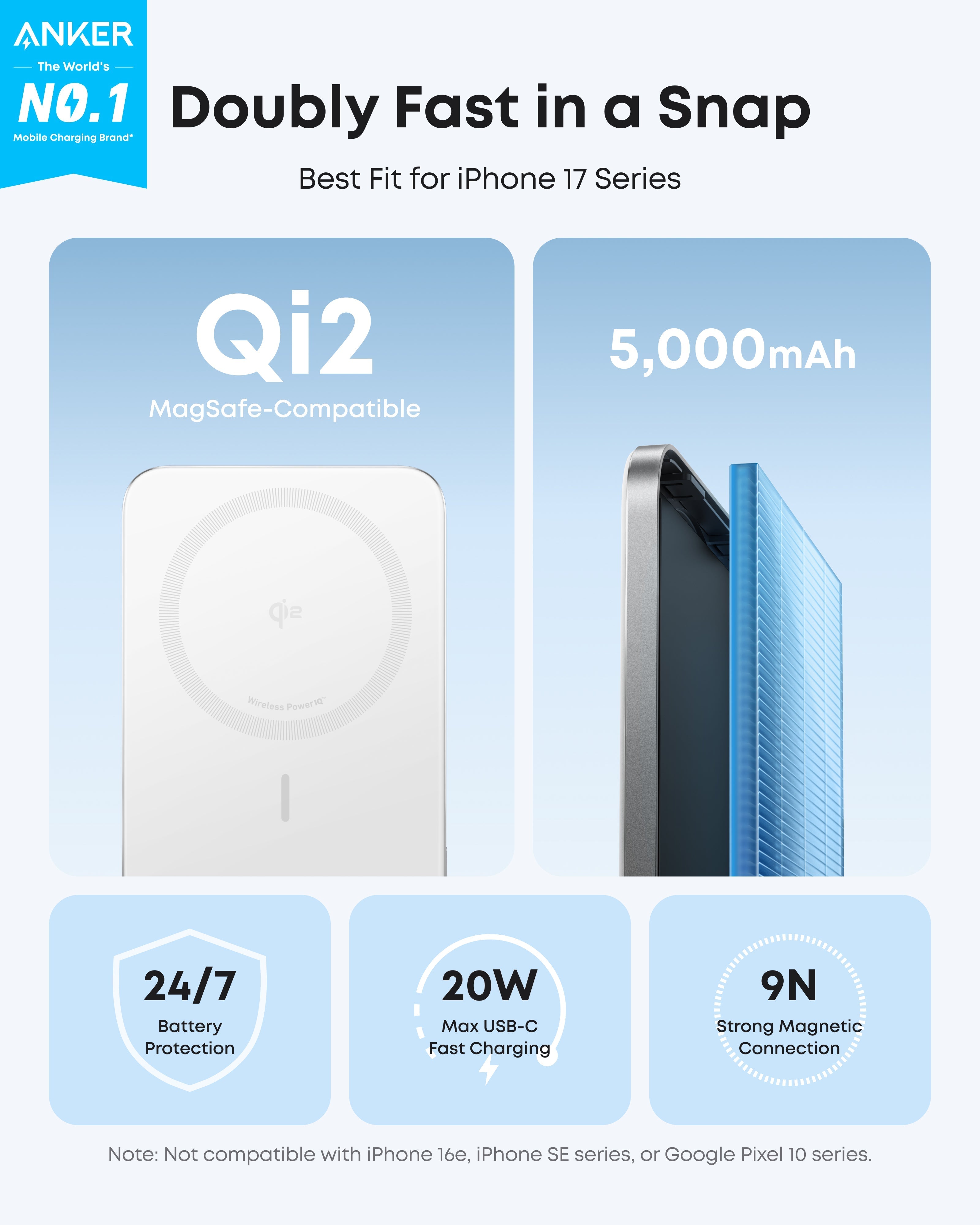 Anker Nano Power Bank (5K, MagGo, Slim) - Tango's TechAnker Nano Power Bank (5K, MagGo, Slim)charging onlyAnkerTango's Tech