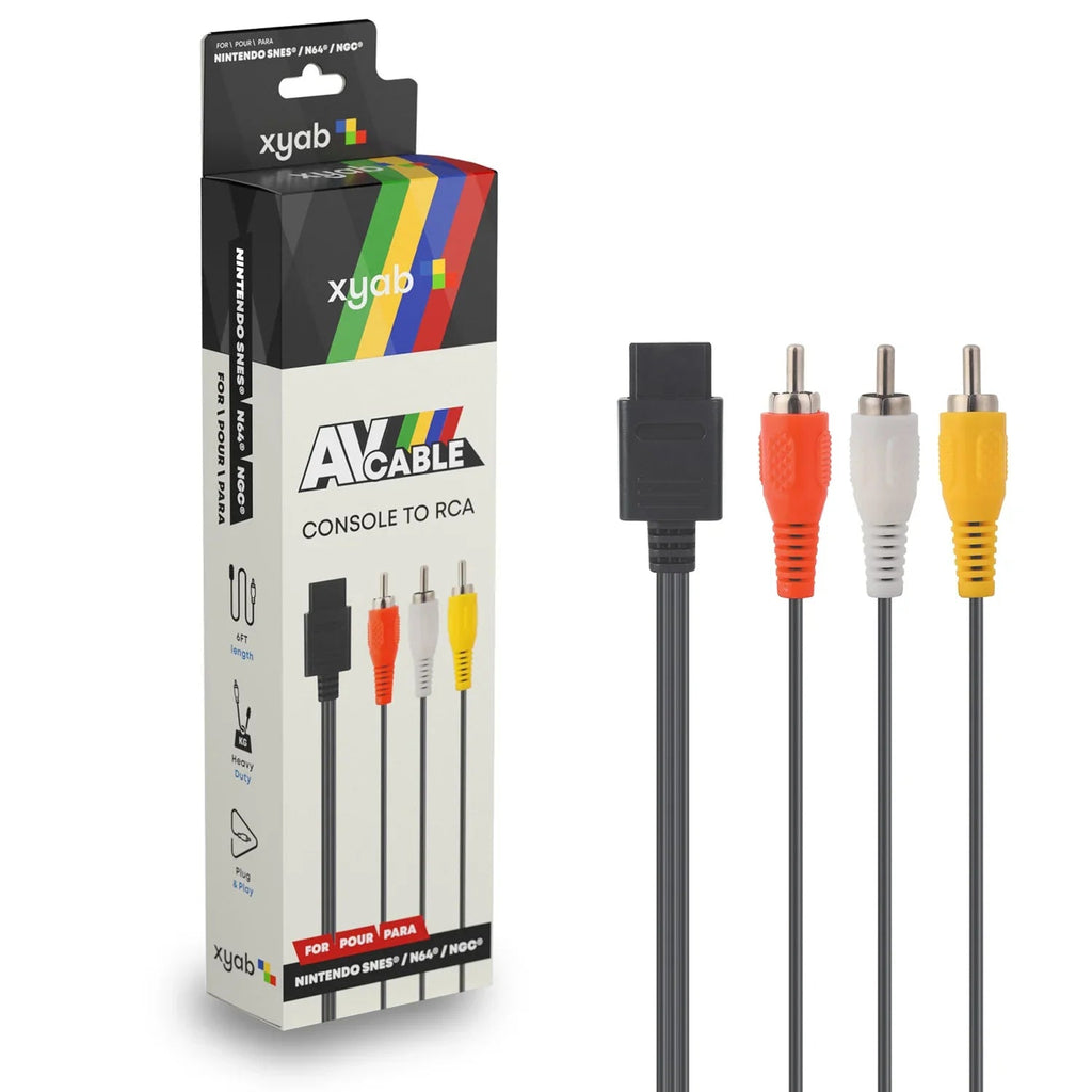 AV Composite Cable For Nintendo SNES / N64 / NGC (from XYAB) - Tango's TechAV Composite Cable For Nintendo SNES / N64 / NGC (from XYAB)Video Game AccessoriesRetro Gaming of DenverTango's Tech
