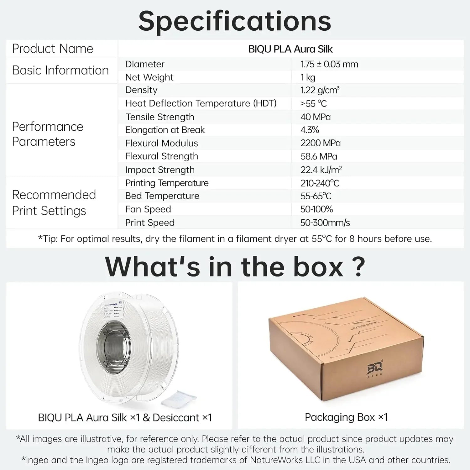 BIGTREETCH PLA Aura Silk 3D Printer Filament 1.75mm 1kg Plastic For Bambu Lab Elegoo Creality Anycubic Voron 3D Printer Filament - Tango's TechBIGTREETCH PLA Aura Silk 3D Printer Filament 1.75mm 1kg Plastic For Bambu Lab Elegoo Creality Anycubic Voron 3D Printer FilamentTango's TechTango's Tech