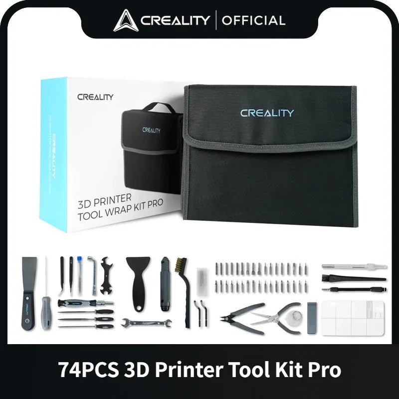 Creality 74Pcs 3D Printer Tool Kit Bag Pro for 3D Print Removing Repairing Filament Cutting Cleaning Needles Nose Plier - Tango's TechCreality 74Pcs 3D Printer Tool Kit Bag Pro for 3D Print Removing Repairing Filament Cutting Cleaning Needles Nose PlierTango's TechTango's Tech