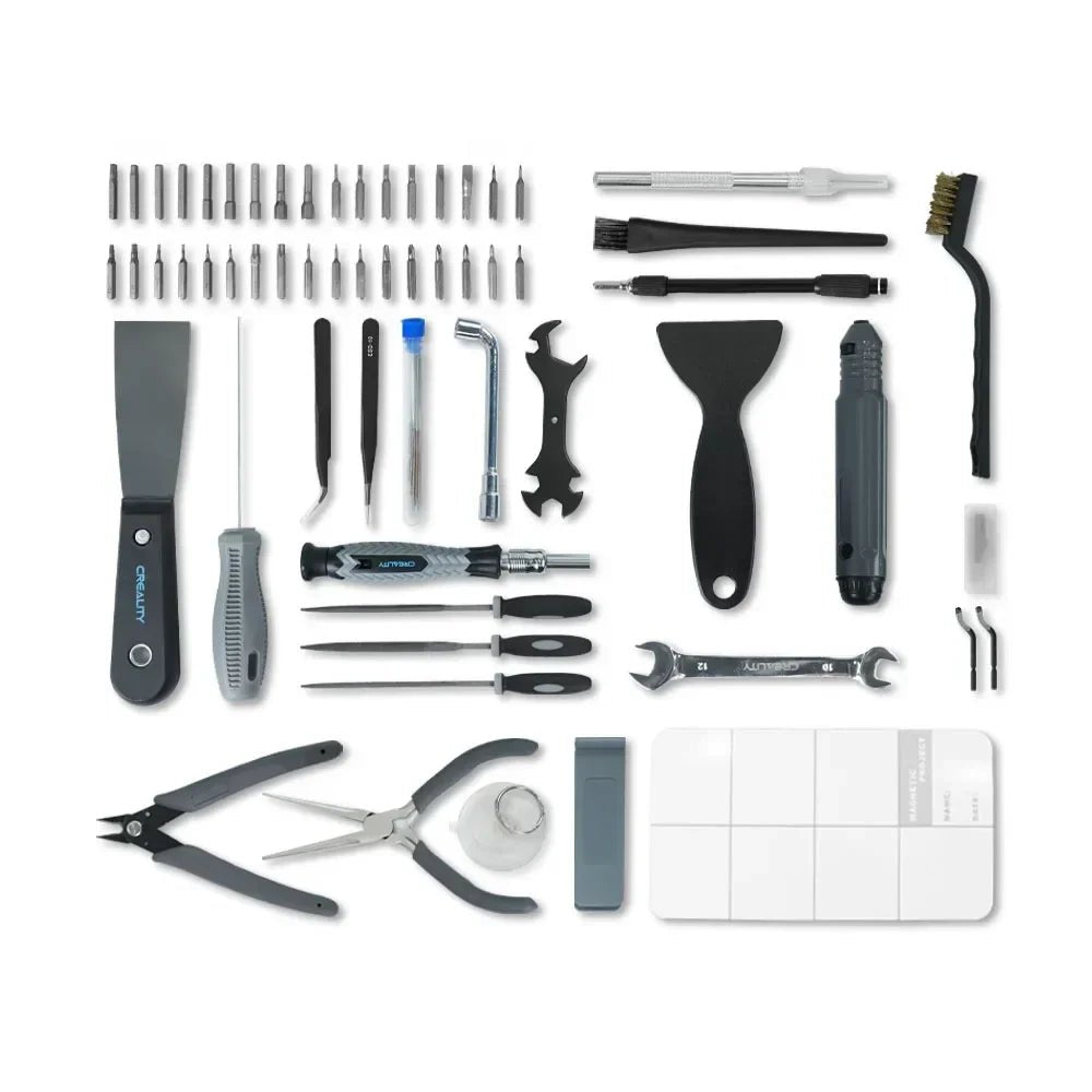 Creality 74Pcs 3D Printer Tool Kit Bag Pro for 3D Print Removing Repairing Filament Cutting Cleaning Needles Nose Plier - Tango's TechCreality 74Pcs 3D Printer Tool Kit Bag Pro for 3D Print Removing Repairing Filament Cutting Cleaning Needles Nose PlierTango's TechTango's Tech