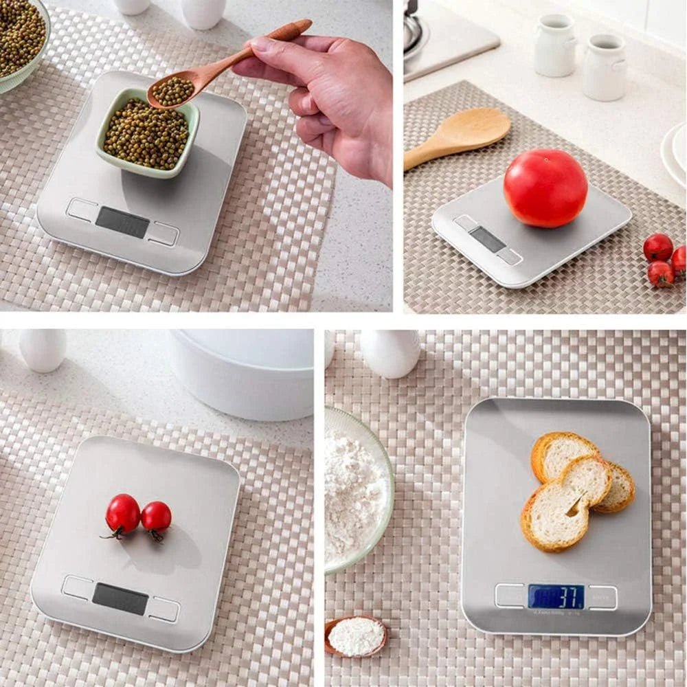 Digital Kitchen Scale 10kg/1g — LED Stainless Steel - Tango's TechDigital Kitchen Scale 10kg/1g — LED Stainless SteelHome & KitchenTango's TechTango's Tech