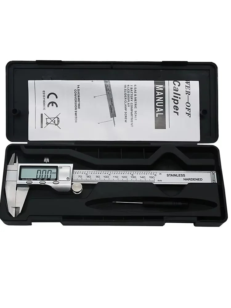 Digital Vernier Caliper 6-Inch/150mm — Stainless Steel, 0.01mm Precision - Tango's TechDigital Vernier Caliper 6-Inch/150mm — Stainless Steel, 0.01mm PrecisionElectronics & GadgetsTango's TechTango's Tech