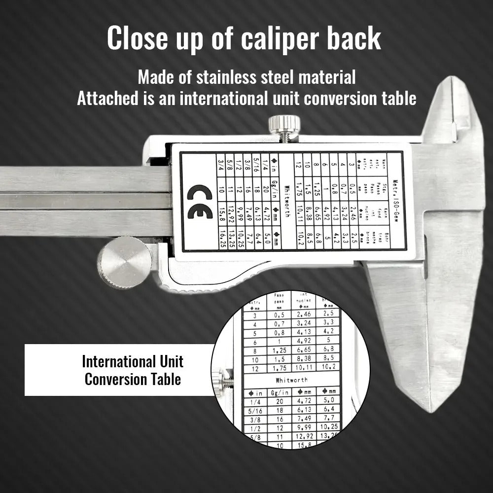 Digital Vernier Caliper 6-Inch/150mm — Stainless Steel, 0.01mm Precision - Tango's TechDigital Vernier Caliper 6-Inch/150mm — Stainless Steel, 0.01mm PrecisionElectronics & GadgetsTango's TechTango's Tech