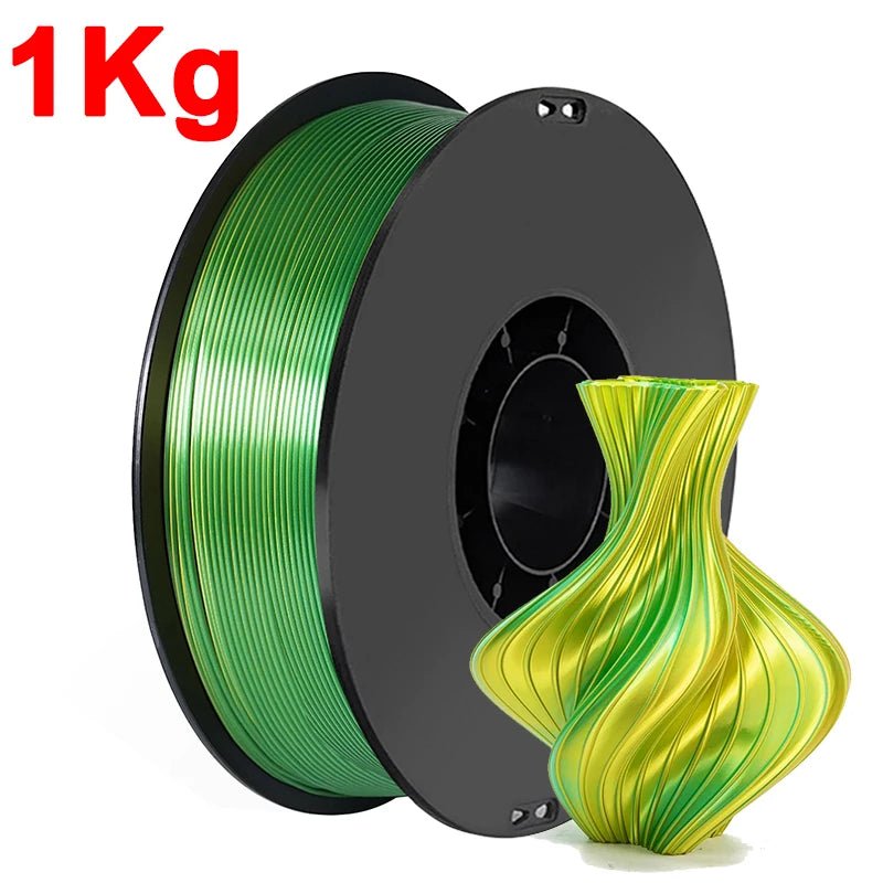 Dual Color Silk PLA Filament 1.75mm, Purple Black Red Coextrusion Shiny 3D Printer Filament, 500g 250g 1000g - Tango's TechDual Color Silk PLA Filament 1.75mm, Purple Black Red Coextrusion Shiny 3D Printer Filament, 500g 250g 1000gTango's TechTango's Tech