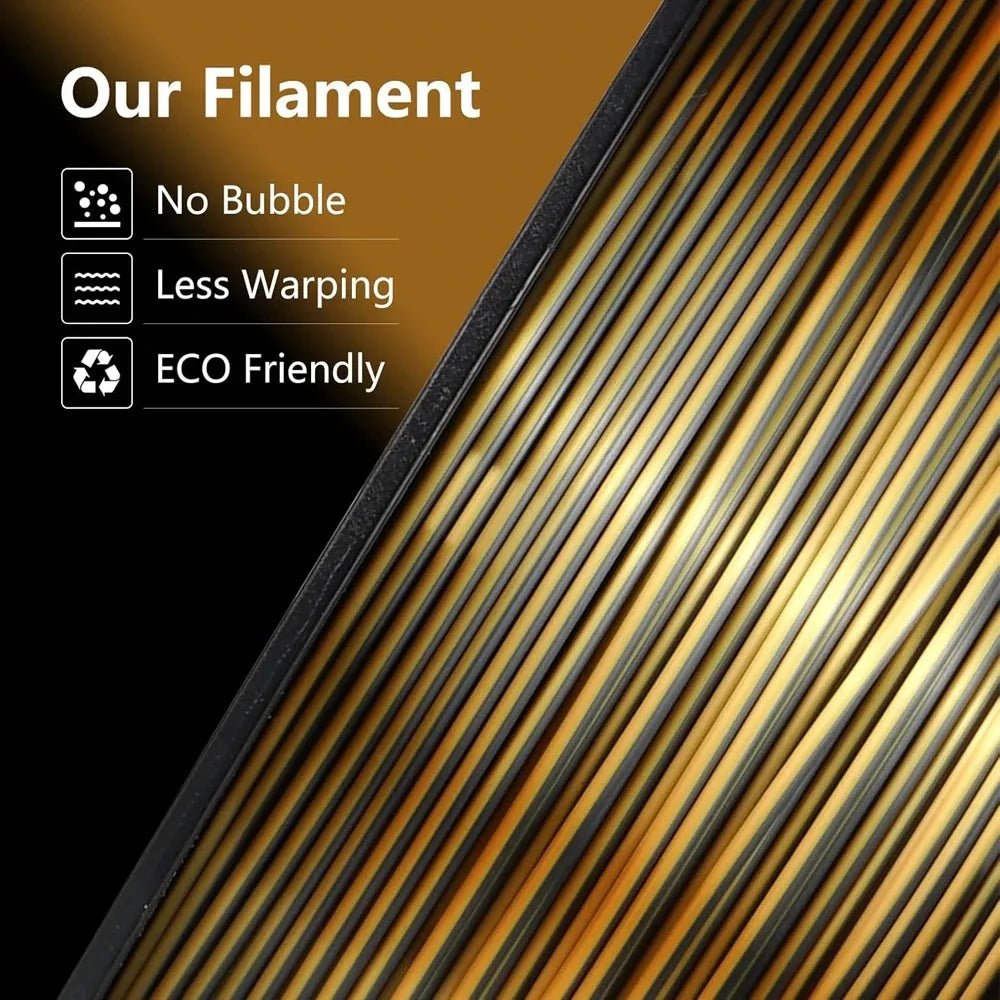 Dual Color Silk PLA Filament 1.75mm, Purple Black Red Coextrusion Shiny 3D Printer Filament, 500g 250g 1000g - Tango's TechDual Color Silk PLA Filament 1.75mm, Purple Black Red Coextrusion Shiny 3D Printer Filament, 500g 250g 1000gTango's TechTango's Tech