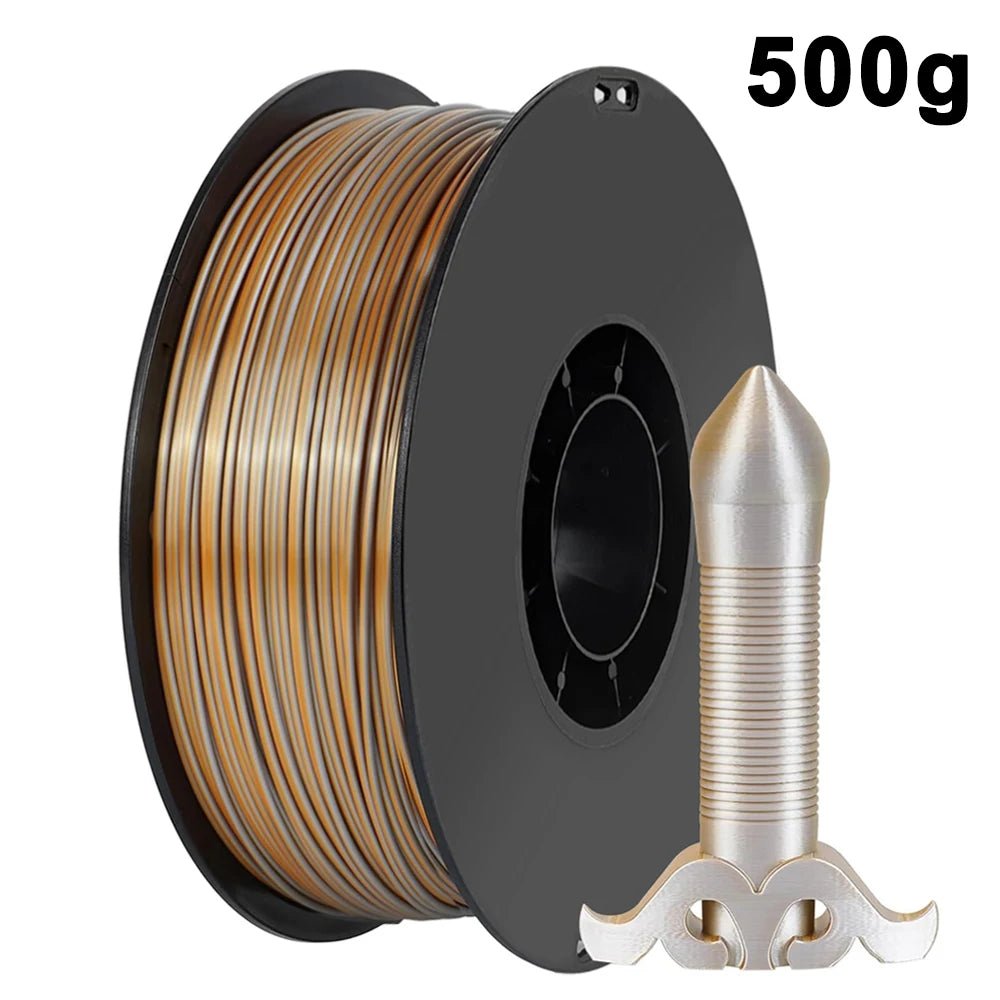 Dual Color Silk PLA Filament 1.75mm, Purple Black Red Coextrusion Shiny 3D Printer Filament, 500g 250g 1000g - Tango's TechDual Color Silk PLA Filament 1.75mm, Purple Black Red Coextrusion Shiny 3D Printer Filament, 500g 250g 1000gTango's TechTango's Tech