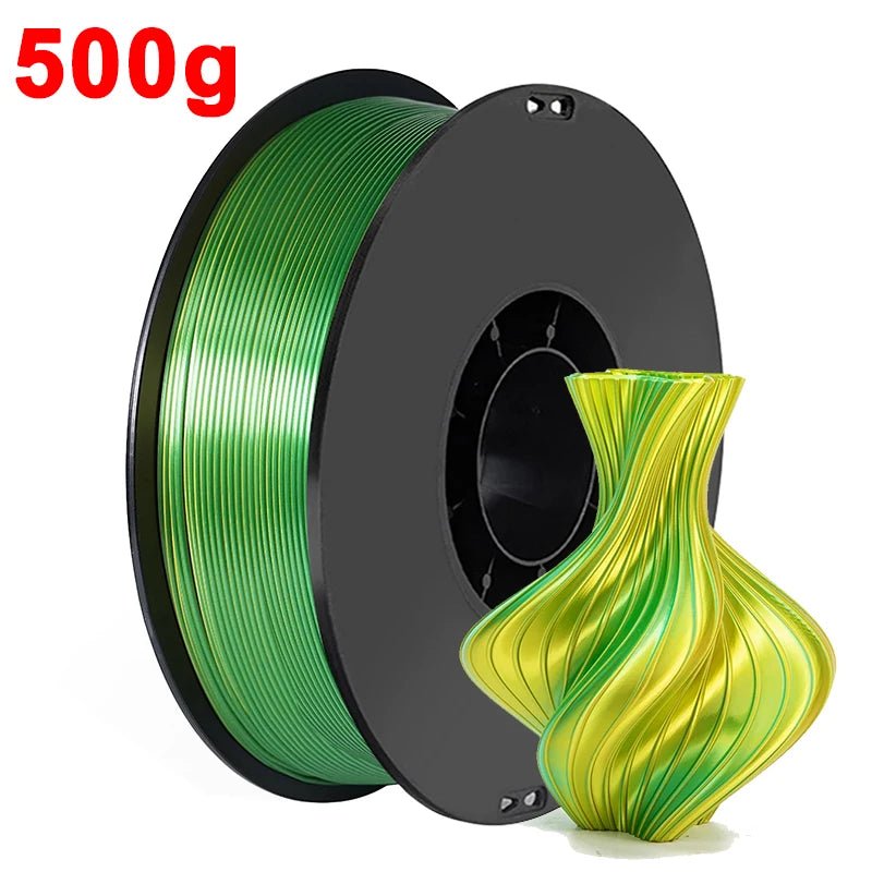 Dual Color Silk PLA Filament 1.75mm, Purple Black Red Coextrusion Shiny 3D Printer Filament, 500g 250g 1000g - Tango's TechDual Color Silk PLA Filament 1.75mm, Purple Black Red Coextrusion Shiny 3D Printer Filament, 500g 250g 1000gTango's TechTango's Tech