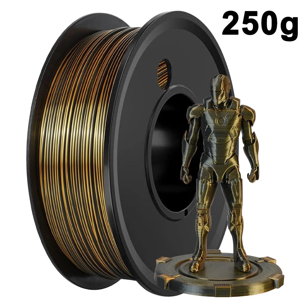 Dual Color Silk PLA Filament 1.75mm, Purple Black Red Coextrusion Shiny 3D Printer Filament, 500g 250g 1000g - Tango's TechDual Color Silk PLA Filament 1.75mm, Purple Black Red Coextrusion Shiny 3D Printer Filament, 500g 250g 1000gTango's TechTango's Tech