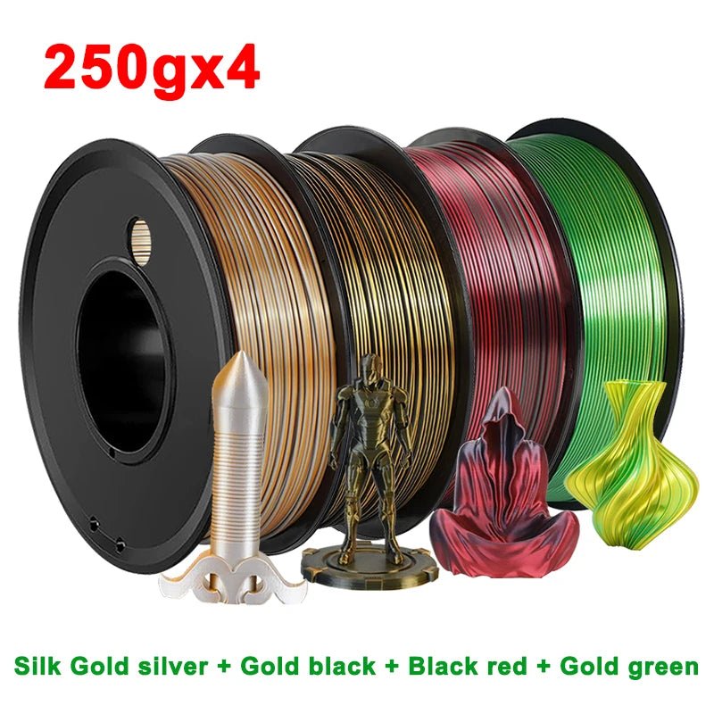 Dual Color Silk PLA Filament 1.75mm, Purple Black Red Coextrusion Shiny 3D Printer Filament, 500g 250g 1000g - Tango's TechDual Color Silk PLA Filament 1.75mm, Purple Black Red Coextrusion Shiny 3D Printer Filament, 500g 250g 1000gTango's TechTango's Tech