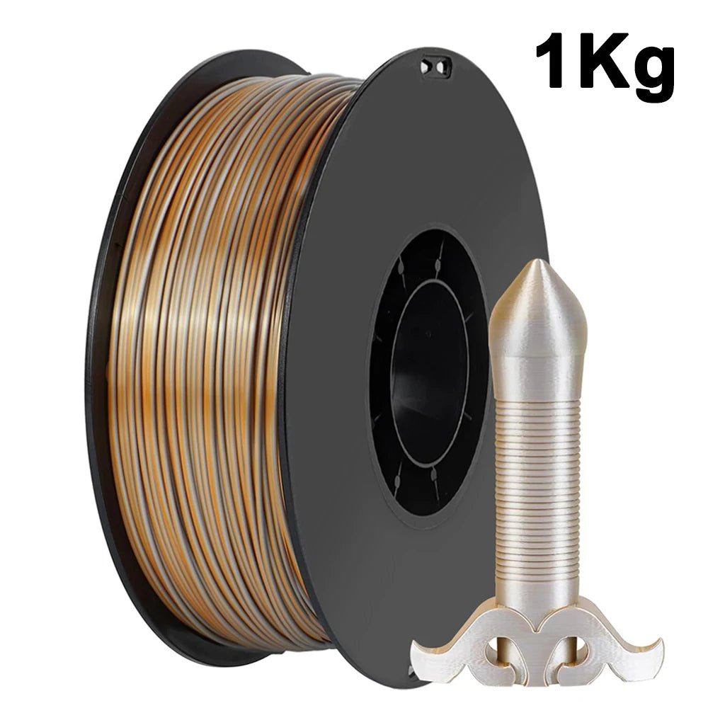 Dual Color Silk PLA Filament 1.75mm, Purple Black Red Coextrusion Shiny 3D Printer Filament, 500g 250g 1000g - Tango's TechDual Color Silk PLA Filament 1.75mm, Purple Black Red Coextrusion Shiny 3D Printer Filament, 500g 250g 1000gTango's TechTango's Tech