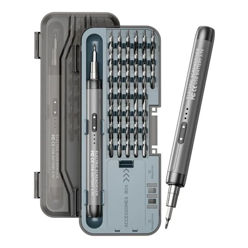 Electric Screwdriver Set Precision Power Tool Kit Rechargeable Wireless Mini Small Bits PC Mobile Phone Repair Tools DIY CRV - Tango's TechElectric Screwdriver Set Precision Power Tool Kit Rechargeable Wireless Mini Small Bits PC Mobile Phone Repair Tools DIY CRVTango's TechTango's Tech